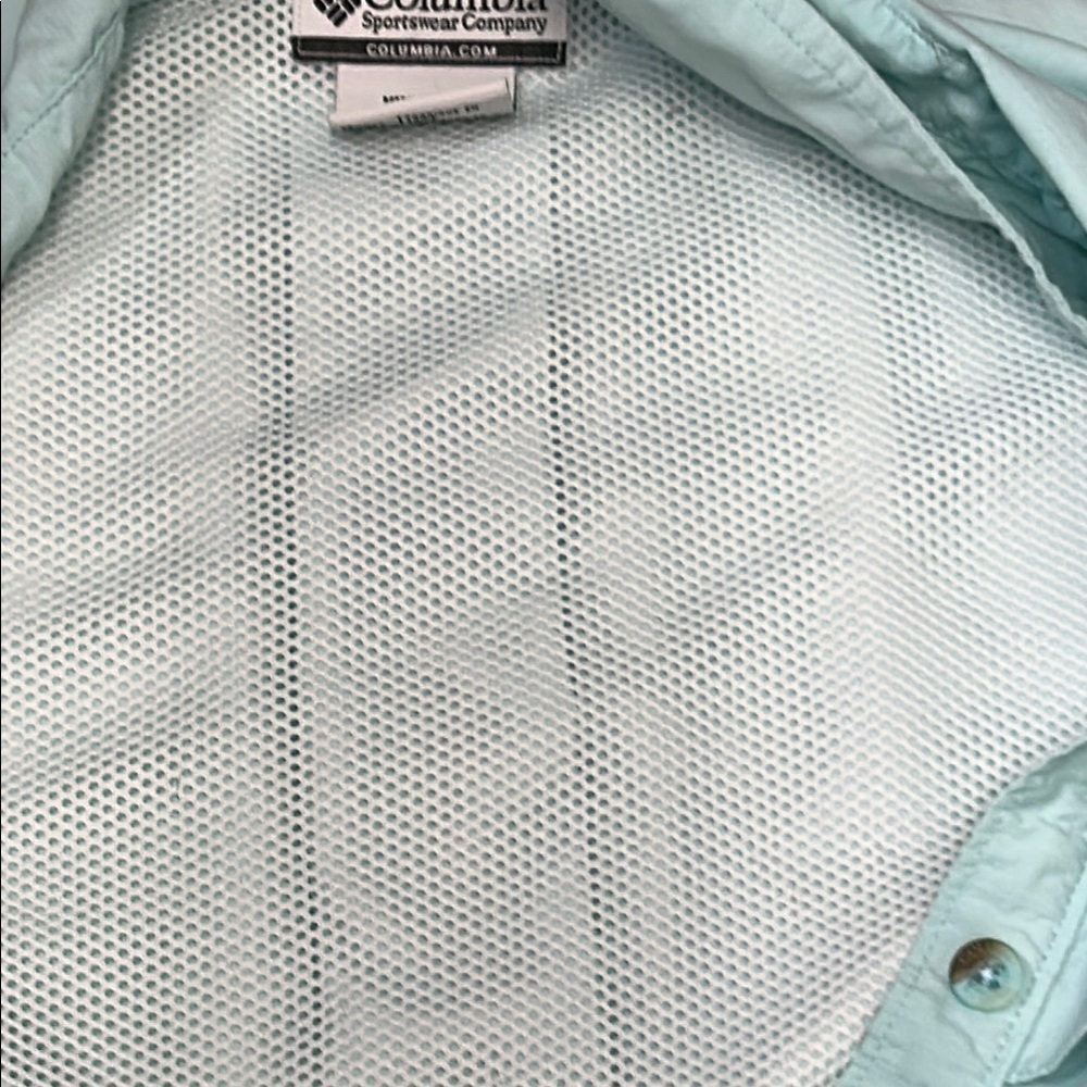 Columbia Women's PFG Bahama™ II Short Sleeve‎ Shirt Light Teal Shirt size medium - Picture 9 of 9